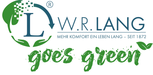 Logo W.R. Lang goes green mit Printprodukten